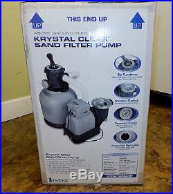 intex pump sand filter ground above pool krystal clear