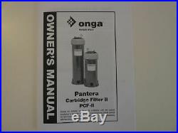 Pantera Catridge Filter 75 SqFt Onga Pentair PCF75 Pool /& Spa Filtration