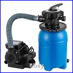 10 Sand Filter Above Ground with 1/3HP Pool Pump 2640GPH Flow Up to 10000Gallon