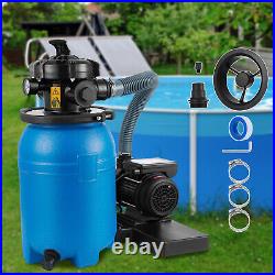 10 Sand Filter Above Ground with 1/3HP Pool Pump 2640GPH Flow Up to 10000Gallon