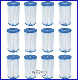 12 Bestway Type IV / B Filter Cartridges for 2500 GPH Above Ground Pool Filters