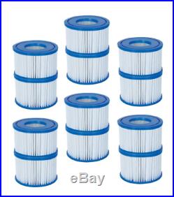 12 Pack Bestway Coleman Type VI Spa Filter Cartridge for Lay-Z-Spa 58323