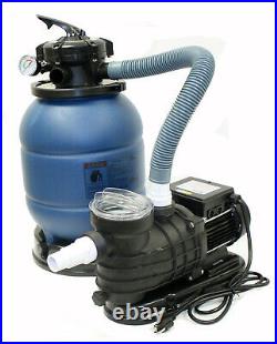 12 Sand Filter & 2400GPH Water Pump System for Intex Above Ground Swimming Pool