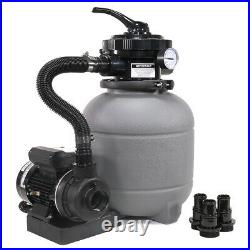 12 Sand Filter Above-Ground and Swimming Pool Pump With Media Filter Included