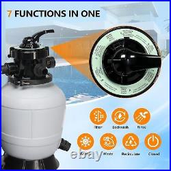 12 Sand Filter Above Ground with 1/2HP Pool Pump 2640GPH Flow with 24H Timer