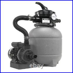 12 Sand Filter Above-Ground with Pool Pump 6-Way Valve Media Filter Included