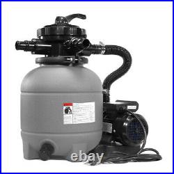12 Sand Filter Above-Ground with Pool Pump 6-Way Valve Media Filter Included