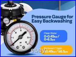 12'' Sand Filter Pump 3168GPH 0.4HP Above Ground Pool Filter System 6-Way Timer