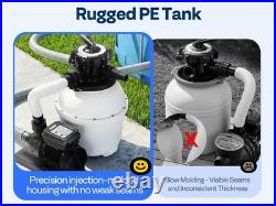 12'' Sand Filter Pump 3168GPH 0.4HP Above Ground Pool Filter System 6-Way Timer