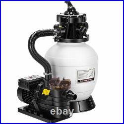 12'' Sand Filter Pump for In/Above Ground Swimming Pools 1/3 HP 2087 GPH 7-Way 12'' Sand Filter Pump for In/Above Ground Swimming Pools 1/3 HP 2087 GPH 7-Way