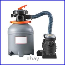 12 in Sand Filter Pump for Above Ground Swimming Pools 1/3 HP 2650 GPH Flow Rate 12 in Sand Filter Pump for Above Ground Swimming Pools 1/3 HP 2650 GPH Flow Rate