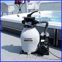 12-inch Sand Filter Pump System Handy 4-Way Valve for Above Ground Swimming Pool