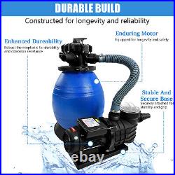 13 Inch Pool Sand Filter Pump Complete System 3/4HP Pool Pump 3648GPH