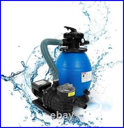 13 Pool Sand Filter with 3/4HP Pool Pump 5-Way Valve 3336GPH 110-120V Pump