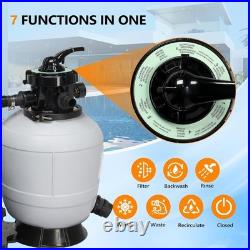 13 Sand Filter Above Ground with 3/4HP Pool Pump 3435GPH Flow with 24H Timer New