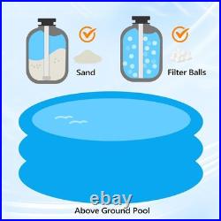 13 Sand Filter Above Ground with 3/4HP Pool Pump 3435GPH Flow with 24H Timer New