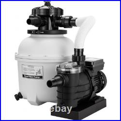 13 Sand Filter Pump 0.75HP 3618GPH Pool Filter System with 24H Timer 6 Way Valve 13 Sand Filter Pump 0.75HP 3618GPH Pool Filter System with 24H Timer 6 Way Valve
