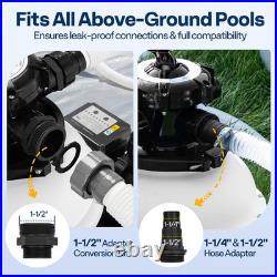 13 Sand Filter Pump 0.75HP 3618GPH Pool Filter System with 24H Timer 6 Way Valve 13 Sand Filter Pump 0.75HP 3618GPH Pool Filter System with 24H Timer 6 Way Valve