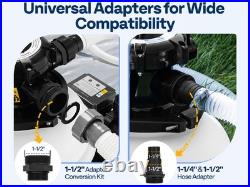 13 Sand Filter Pump 0.75HP 3618GPH Pool Filter System with 24H Timer 6 Way Valve 13 Sand Filter Pump 0.75HP 3618GPH Pool Filter System with 24H Timer 6 Way Valve