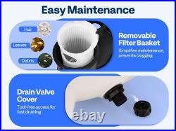 13 Sand Filter Pump 0.75HP 3618GPH Pool Filter System with 24H Timer 6 Way Valve 13 Sand Filter Pump 0.75HP 3618GPH Pool Filter System with 24H Timer 6 Way Valve