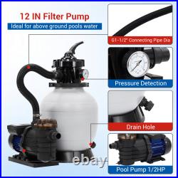 13 Sand Filter Pump 3434GPH Pool Sand Filter for Above Ground & Inground Pool 13 Sand Filter Pump 3434GPH Pool Sand Filter for Above Ground & Inground Pool
