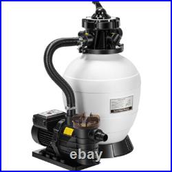 13 Sand Filter Pump with 3/4 HP Motor, 2640 GPH for In/Above Ground Pools 7-Way 13 Sand Filter Pump with 3/4 HP Motor, 2640 GPH for In/Above Ground Pools 7-Way