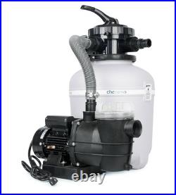 13 Sand Filter System with 6-Way Valve Pool Pump 2500GPH Above Ground Pool 13 Sand Filter System with 6-Way Valve Pool Pump 2500GPH Above Ground Pool