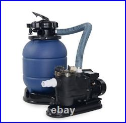 13 Sand Filter with 3/4HP Pool Pump 4-Way Valve Above Ground Pool Set