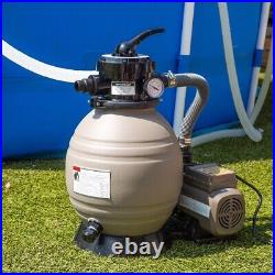 13 Sand Filter with Pool Pump Kit Above Ground Digital Programmer Timer 2640GPH