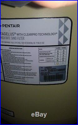 145201 Pentair Tagelus Top Mount Sand TA-60 Pool Filter with ClearPro Technology