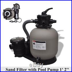 14 Above Ground Swimming Pools SPA Pump Sand Filter System 4500GPH 1PH Filt