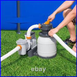 1500 Gallon Large Above Ground Swimming Pool Sand Filter Pump System USA