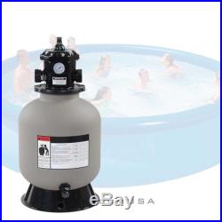 16 Above Inground Swimming Pool Sand Filter with Valve Fit 1/2HP 3/4HP Water Pump