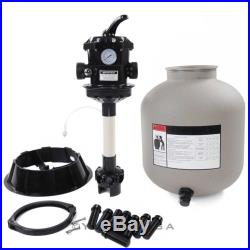 16 Above Inground Swimming Pool Sand Filter with Valve Fit 1/2HP 3/4HP Water Pump