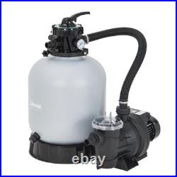 16 Sand Filter Pump with Timer 0.75HP 3435 GPH 7-Position for Above Ground Pool