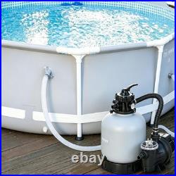 16 Sand Filter Pump with Timer 0.75HP 3435 GPH 7-Position for Above Ground Pool