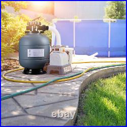 16 Swimming Pool Pump Sand Filter Above Inground Pond Fountain Fit 0.35 to 1HP 16 Swimming Pool Pump Sand Filter Above Inground Pond Fountain Fit 0.35 to 1HP