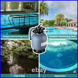 16 Swimming Pool Pump Sand Filter Above Inground Pond Fountain Fit 0.35 to 1HP 16 Swimming Pool Pump Sand Filter Above Inground Pond Fountain Fit 0.35 to 1HP