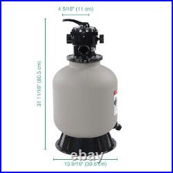 16 Swimming Pool Pump Sand Filter Above Inground Pond Fountain Fit 0.35 to 1HP 16 Swimming Pool Pump Sand Filter Above Inground Pond Fountain Fit 0.35 to 1HP