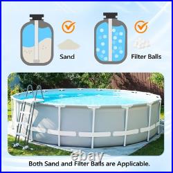 16in Grey Sand Pool Filter with 3/4 HP Pump and Filter Basket, 3435GPH Portable 16in Grey Sand Pool Filter with 3/4 HP Pump and Filter Basket, 3435GPH Portable