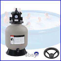 16in Sand Filter with 6-way Top Valve Grey