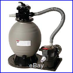 18-in Sand Filter System with 1 HP Pump for Above Ground Pools