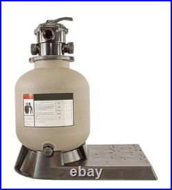 19 Above Ground Swimming Pool Sand Filter with Valve & Base, Fittings And Hoses