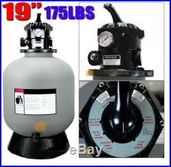 19 Inch Swimming Pool Sand Filter With 7 Way Valve Inground Pond Fountain New