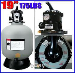 19 Inch Swimming Pool Sand Filter With 7 Way Valve Inground Pond Fountain New