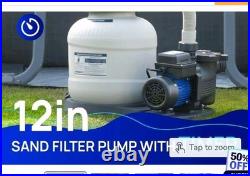 1/2HP Pool Pump2500GPH COMPLETE SET Sand Filter System with 6-Way Valve 1/2HP Pool Pump2500GPH COMPLETE SET Sand Filter System with 6-Way Valve
