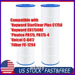 1/2Pack PA175 Pool Filter Cartridge for Hayward C1750, CX1750RE, C-8417, FC-1294