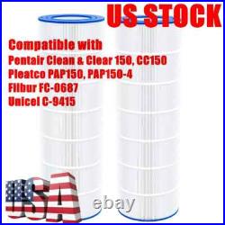 1-2Pack PAP150 Pool Filter For Pentair Clean & Clear 150, FC-0687, C-9415, CC150