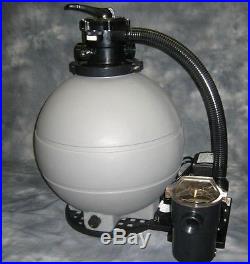 1.5 HP 2 SPEED Swimming POOL FILTER & PUMP 22 Sand Tank System Above Ground