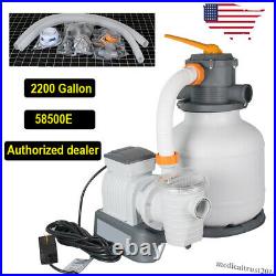 2200 Gallon Above Ground Swimming Pool Sand Filter Pump System 58500E Machine